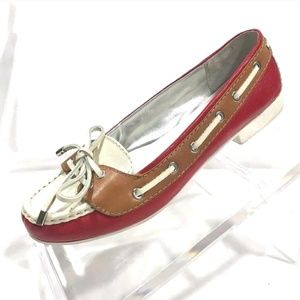Etienne aigner leather deck boat shoes loafer sz 8